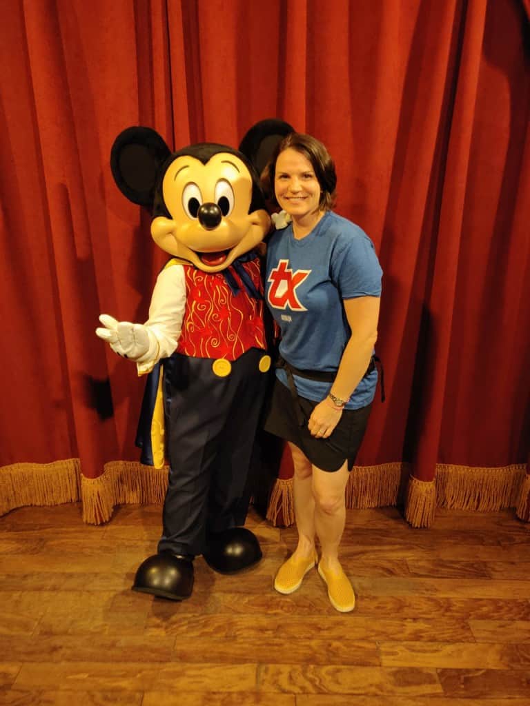 Dusti and Mickey Mouse