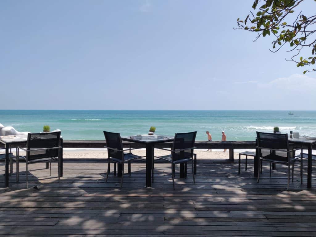 The Library restaurant seaside view on Chaweng Beach Ko Samui