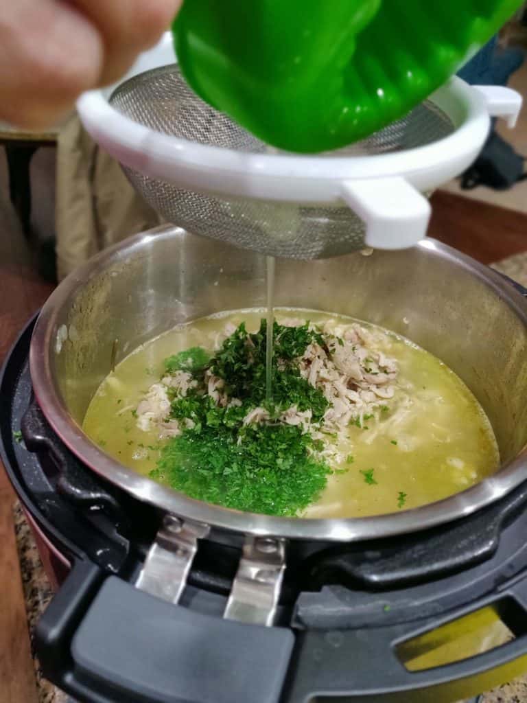 Adding lime juice to chicken noodle soup