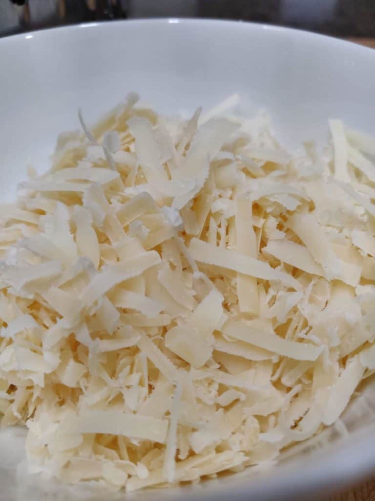 Shredded parmesan cheese