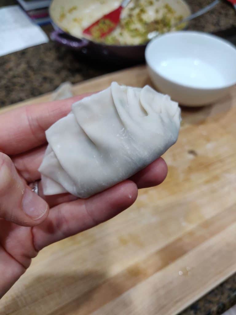 holding dumpling