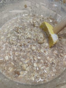 Overnight oats mixture in bowl