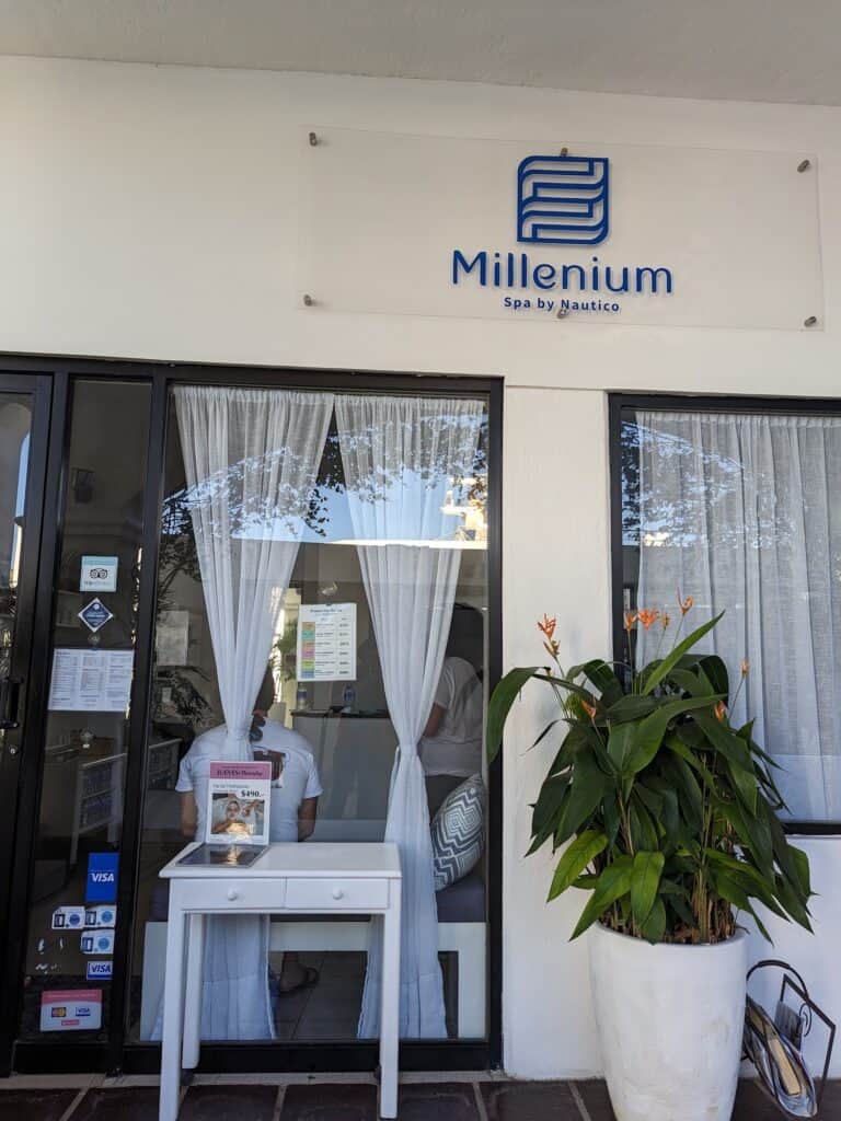 Entrance to Millenium Spa in the Marina