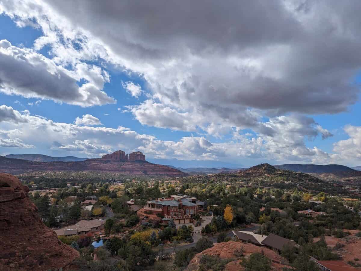 View of Sedona valley from the Chapel of the Holy Cross