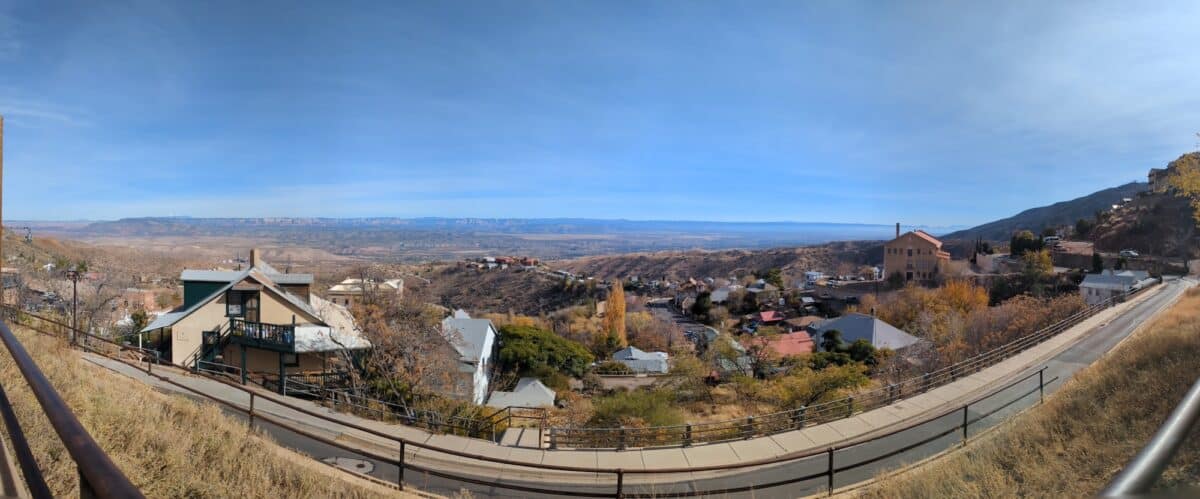 Panoramic view from Jerome overlooking the Clarkdale valley